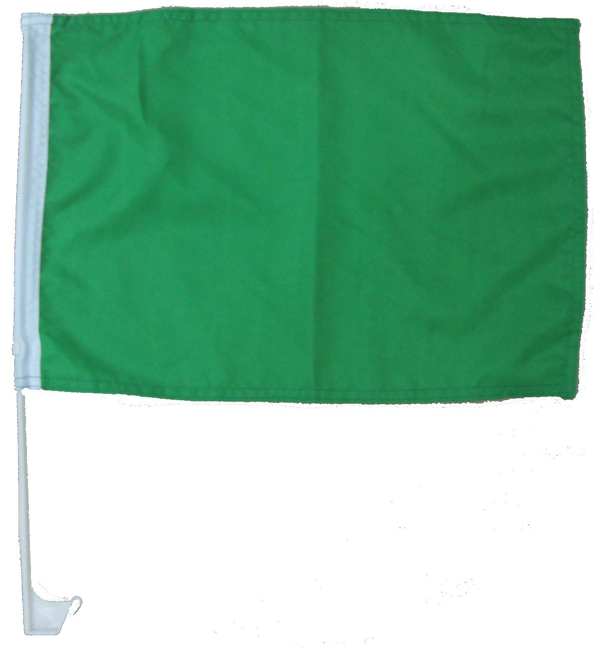 Green Car Flags & Holder