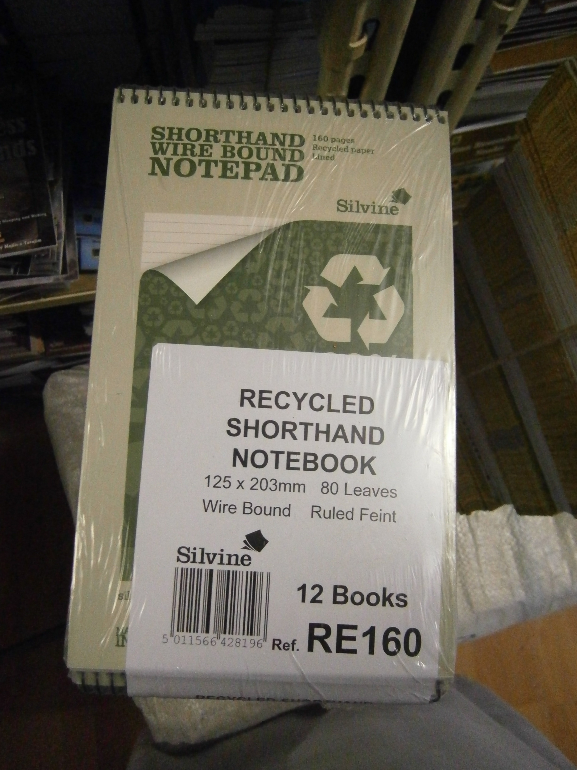 Recycled Shorthand Notebook Spiral - RE160