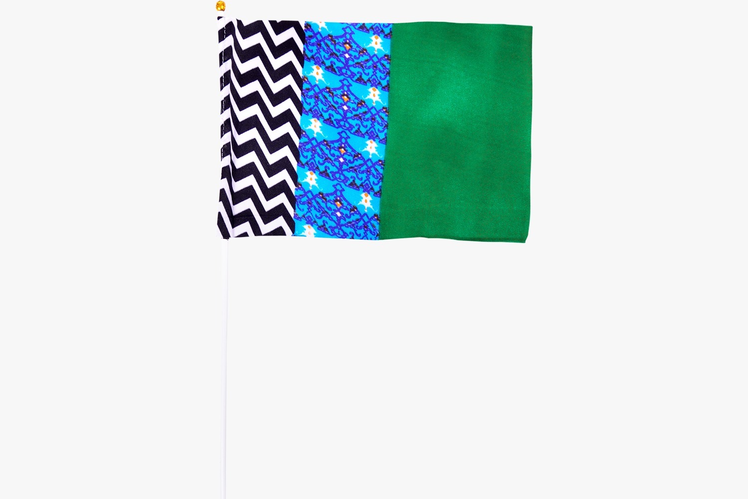 3 Colour Madani Flag with stick small (Kids)